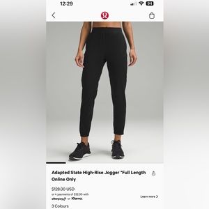 Lululemon Adapted State High-Rise Jogger *Full Length